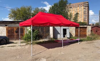 Красный шатер 3х6 метра